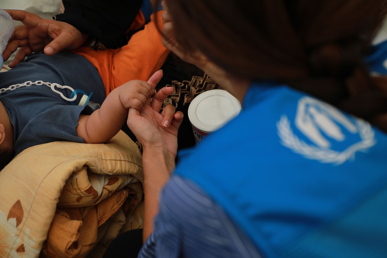 Syria. Thousands Of People Fleeing Israeli Airstrikes Arrive From Lebanon